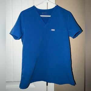 FIGS Royal Blue V-Neck Scrub Top
